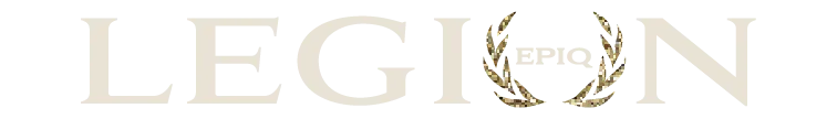 Legion horizontal tan and gold logo